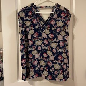 DR2, XL, short sleeve top, sheer, blue